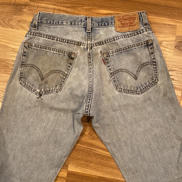 Levi’s 517 Bootcut Worn & Worked-in Distressed Jeans Mens size 32 x 32 - Picture 12 of 16